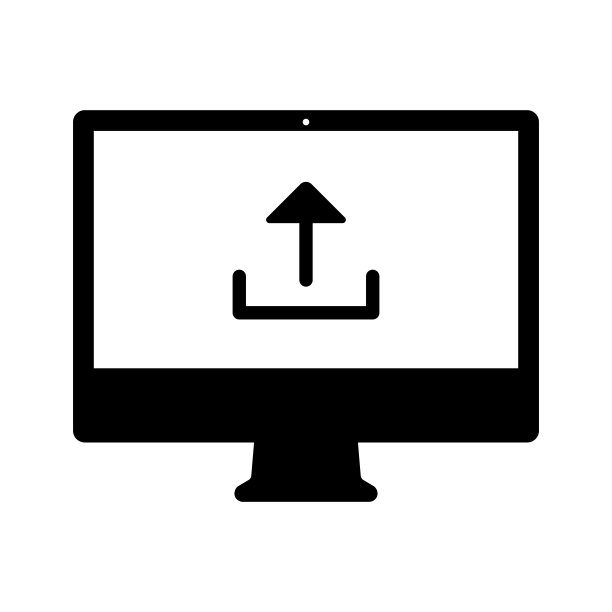 简单的矢量图标上传，数据，材料，个人电脑和更多。图片下载