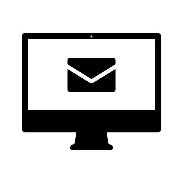 简单的矢量图标，电子邮件，询问，联系人，个人电脑和更多。图片下载