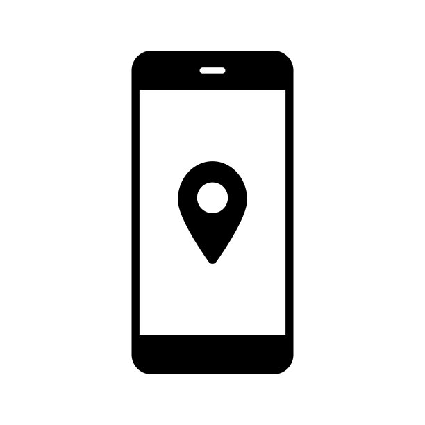 简单的矢量图标，如地图，当前位置，目的地，地标，智能手机等。图片下载