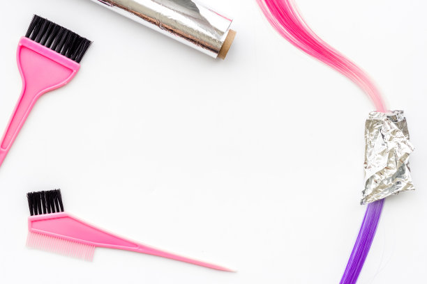 刷一缕染发。染发剂的概念图片下载