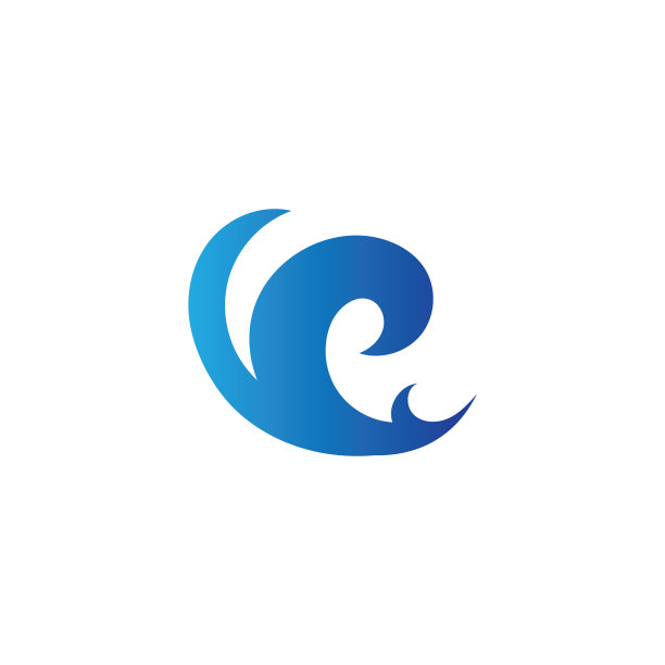 海浪标志设计模板图片下载