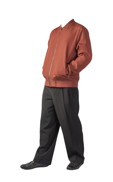 男夹克，裤子和皮鞋孤立在白色背景。图片下载