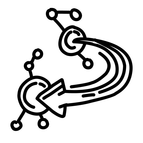 业务连接手绘图标设计图片下载