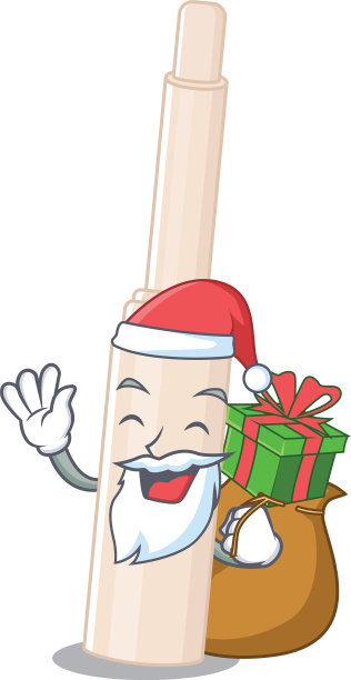 卡通设计的遮瑕膏粘圣诞老人有图片下载