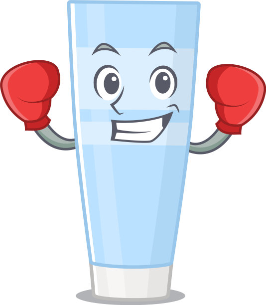 吉祥物设计眼霜为运动拳击图片下载