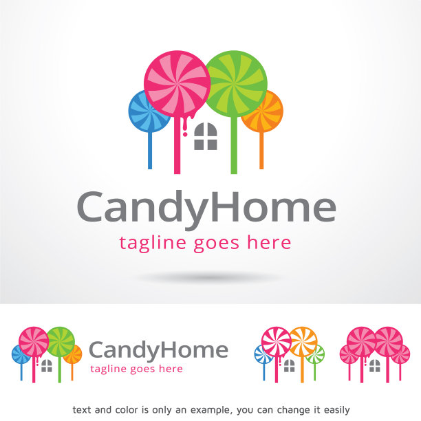 糖果标志模板图片下载