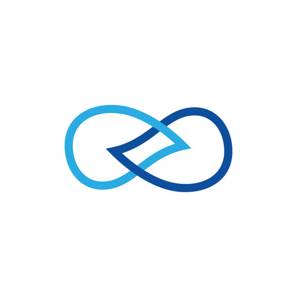 抽象线性链接水滴标志标志图片下载