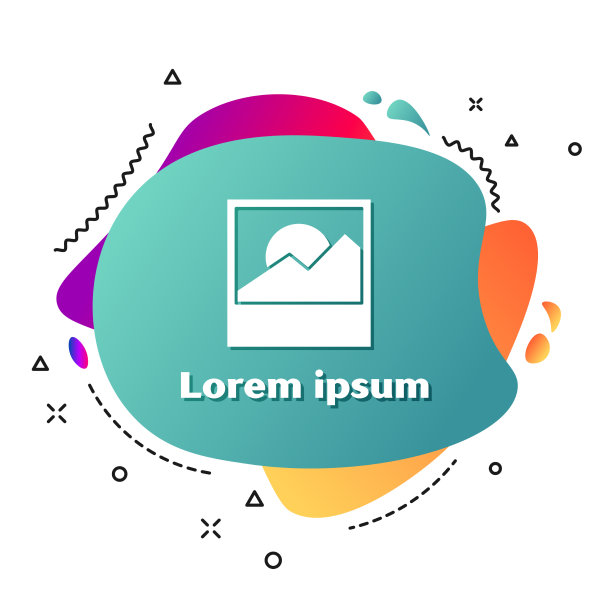 白色照片图标孤立在白色背景图片下载