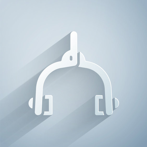 剪纸自行车制动卡钳双枢轴图标图片下载