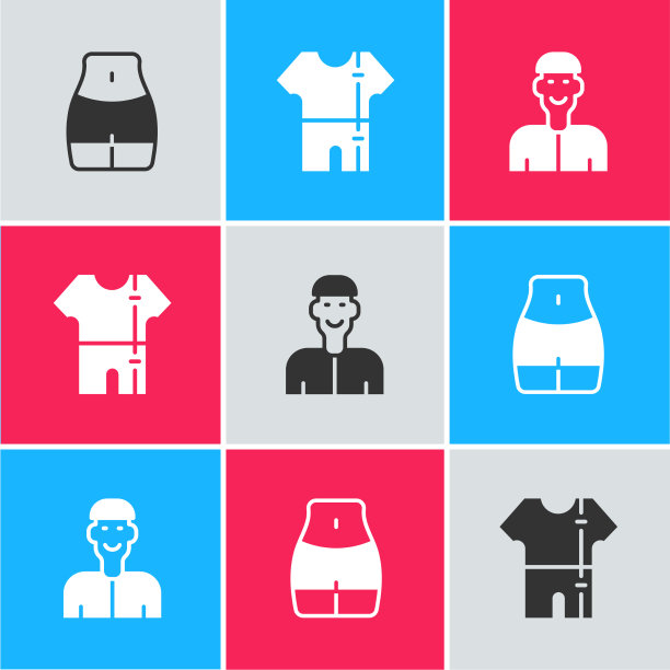 设置女性腰部和积极的运动田径服图片下载