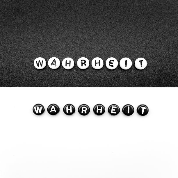 德国wahrhreit作品用黑字写白字和白字写黑字图片下载