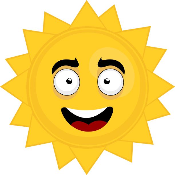 矢量插图的太阳表情图片下载
