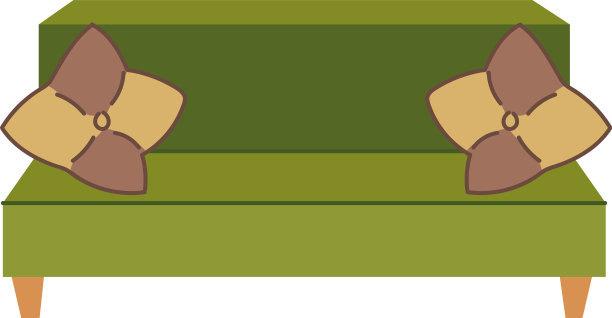 绿色的沙发家具图片下载