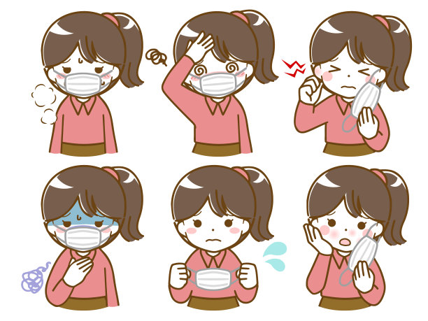 一个很难戴面具的女孩图片下载