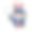 可爱的山姆大叔抱着空白文字庆祝美国独立日卡通图标矢量插图。图片下载