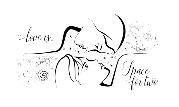 女孩和男孩互相看着对方的眼睛图片下载