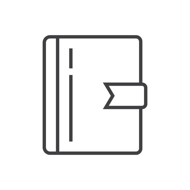 书签标签，标签图标矢量轮廓样式。书签线象征图片下载