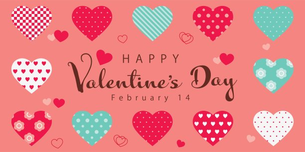 各种心与情人节2.14文本图片下载