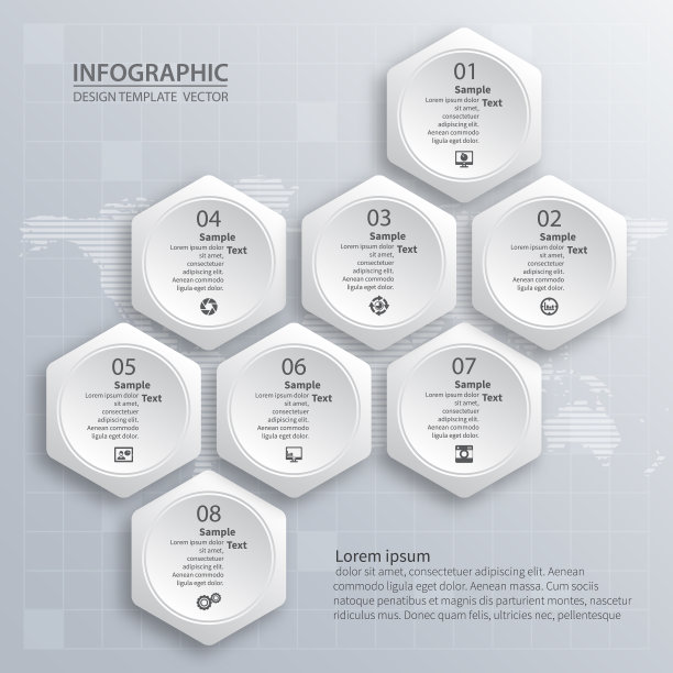 摘要三维纸质信息图业务模板图片下载