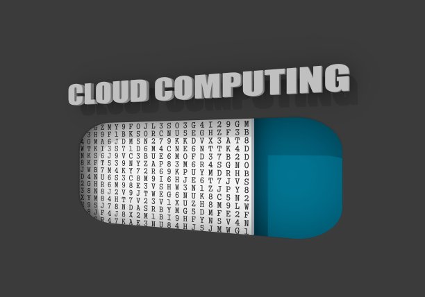 云计算的过程。互联网技术的概念图片下载