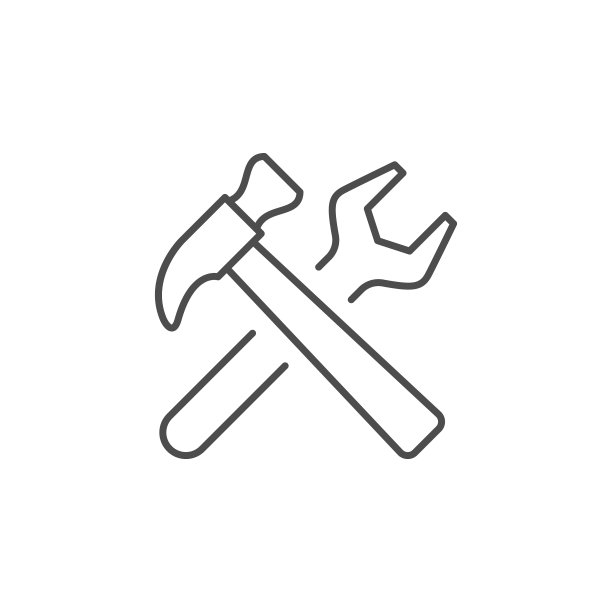 维修工具线性轮廓图标图片下载