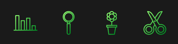 设置线花在锅饼图信息图图片下载