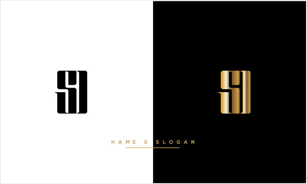 SD,DS抽象字母标志组合图片下载