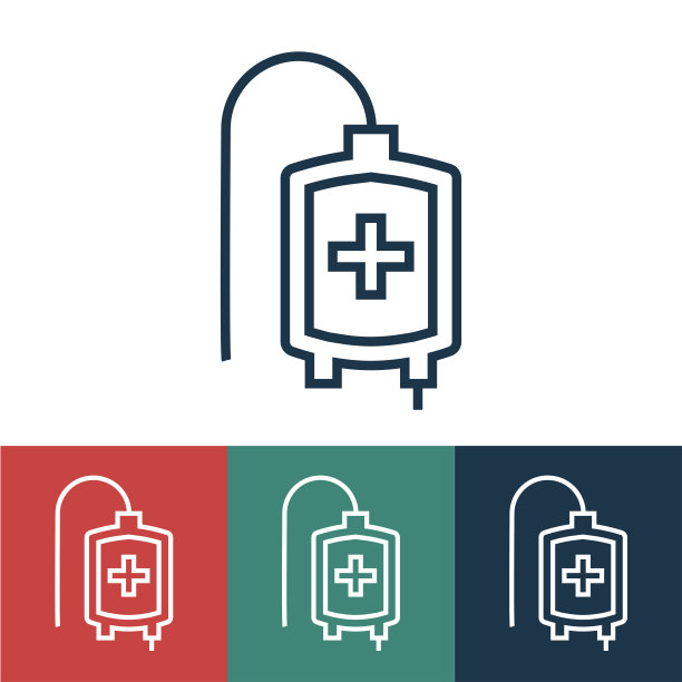 献血者血液的线性矢量图标图片下载