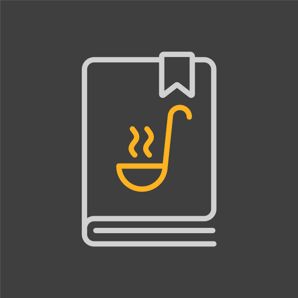 烹饪书或烹饪书图标食谱书图片下载