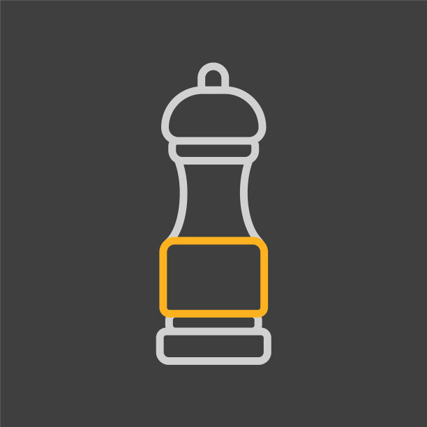 胡椒磨香料磨平图标图片下载