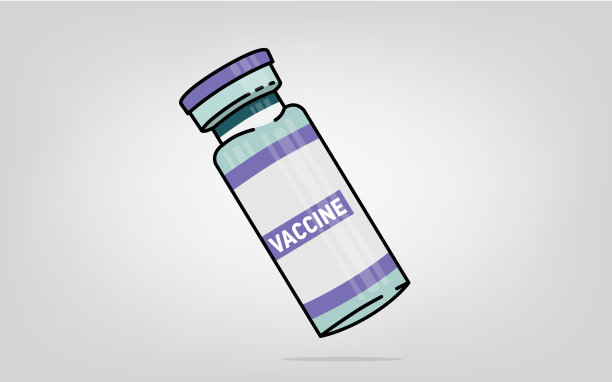 Covid - 19疫苗瓶，一套关于大流行、冠状病毒感染的疫苗接种插图。图片下载