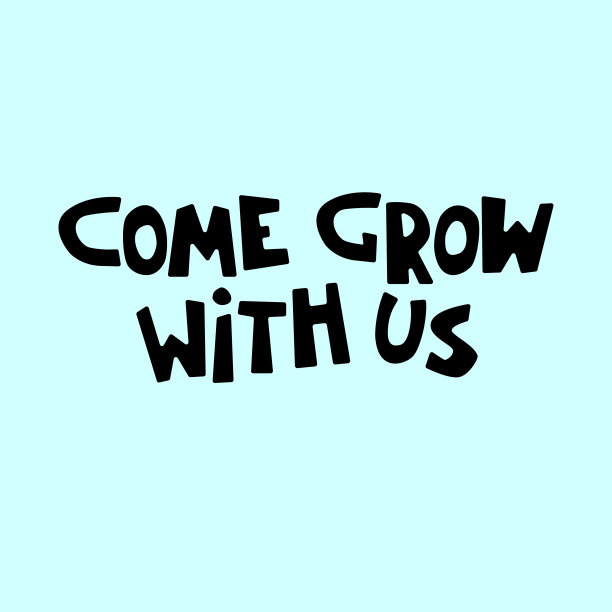 来和我们一起成长吧。招聘广告的横幅，标题。招聘，团队建设和个人发展的理念图片下载