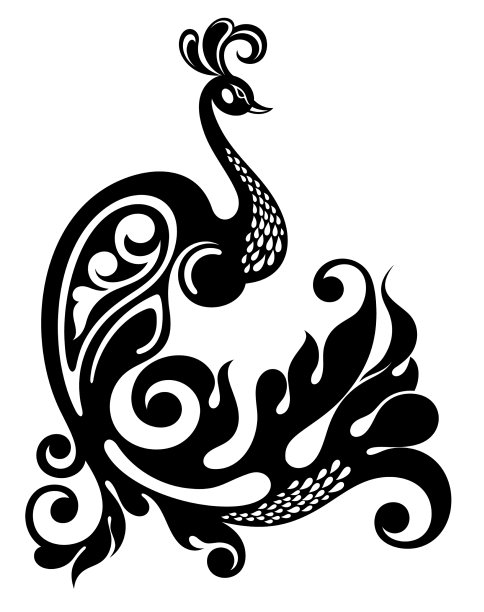 孔雀的标志图片下载