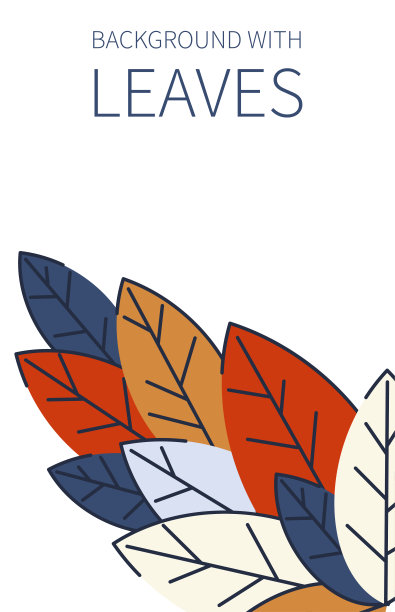 广告背景，祝贺，彩色的树叶明信片。秋季销售海报。几何平面设计。放置你的文本。向量图片下载