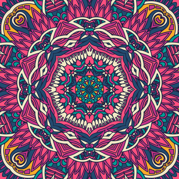 部落印第安民族无缝设计节日图片下载