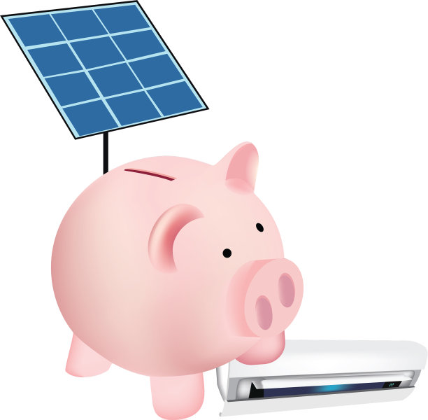 带光伏的储蓄罐图片下载