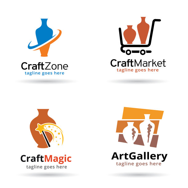 陶器标志模板图片下载