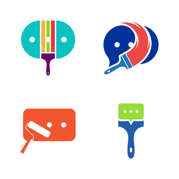 设置聊天油漆标志设计创意油漆图片下载