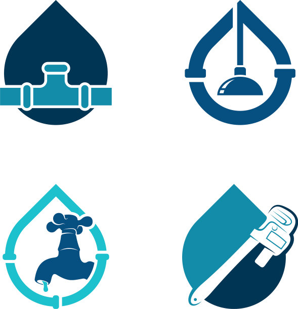 设水管标志设计，创意水管图片下载