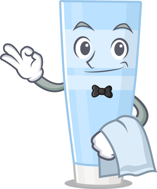 一个卡通图片的眼霜服务员图片下载