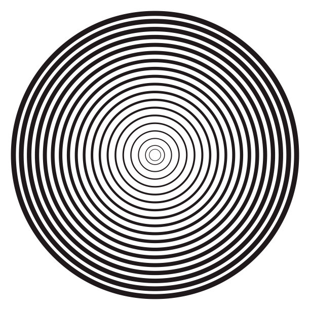 同心圆线性，中性圆元素。图片下载