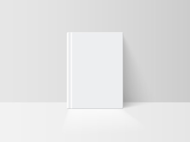 模型书孤立在透明的背景图片下载