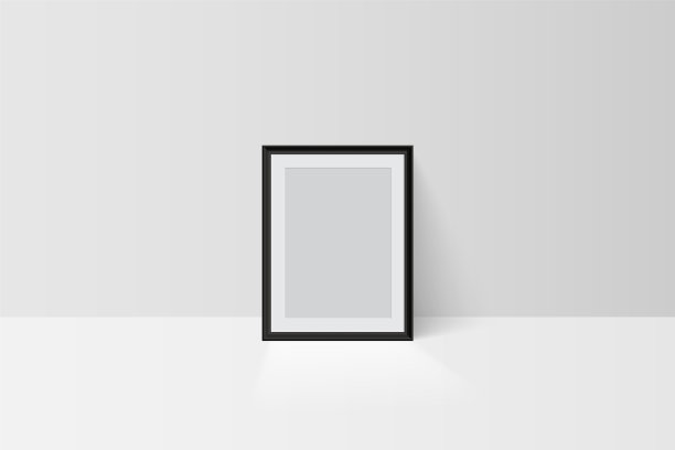 现实的树维空空白黑图片下载