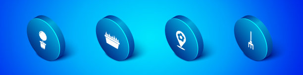 在花盆中放置等距花图片下载