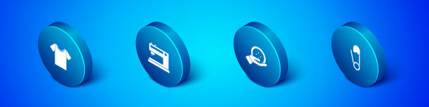 设置等距t恤缝扣安全别针图片下载