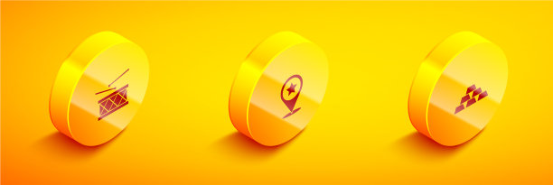 设置等距鼓和鼓棒美国图片下载