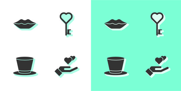 设心在手微笑唇筒帽图片下载