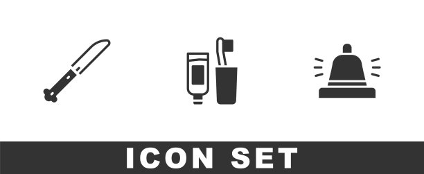 集刀牙刷、牙膏和酒店图片下载