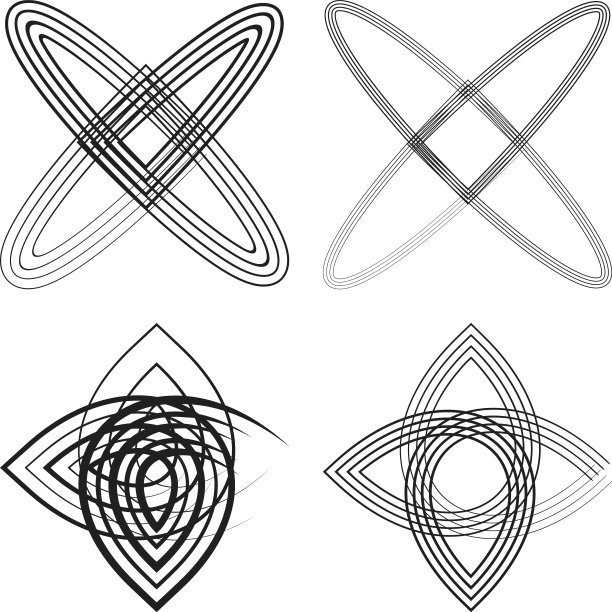 抽象形状元素抽象主题形式集合图片下载