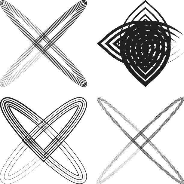 抽象形状元素抽象主题形式集合图片下载